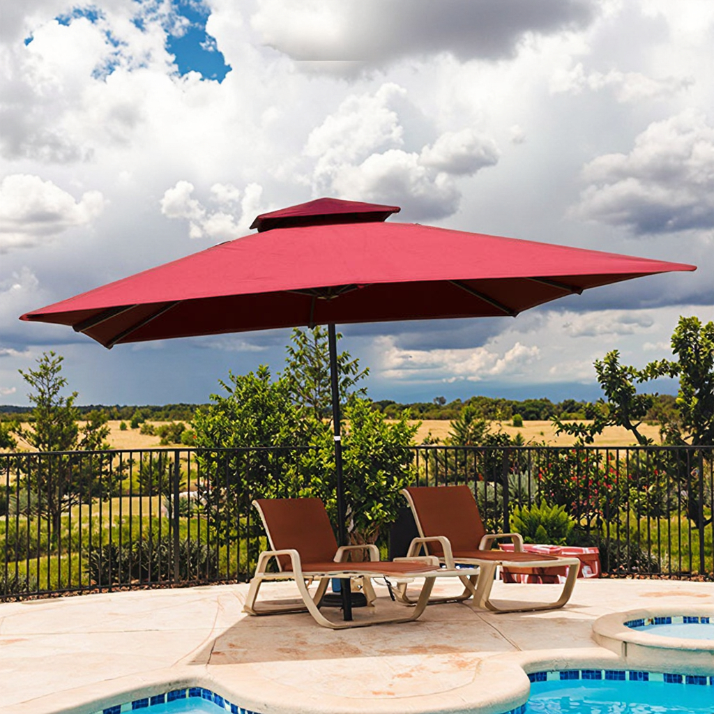 Outdoor Furniture Warehouse - Modern Foldable Waterproof Outdoor Umbrella for