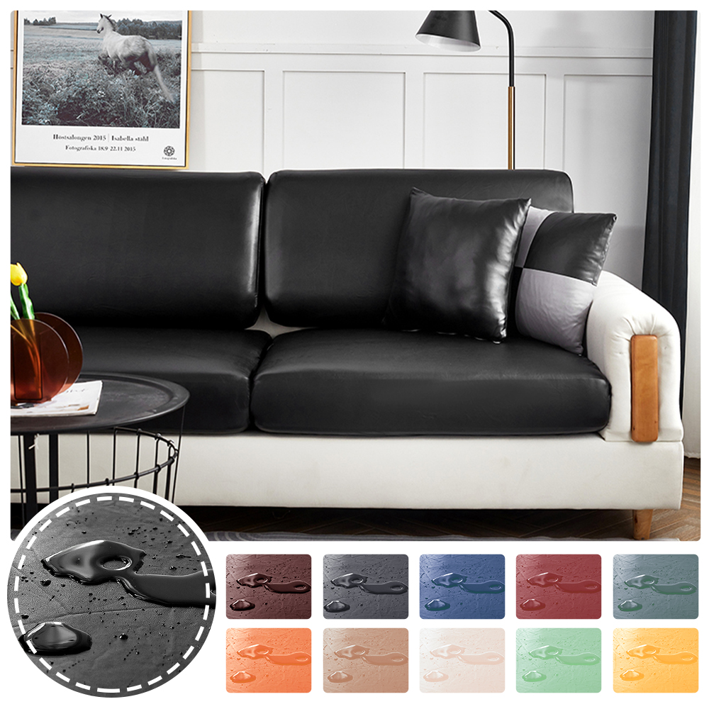 Outdoor Furniture Cover Xl - Waterproof PU Leather Sofa Cushion Cover