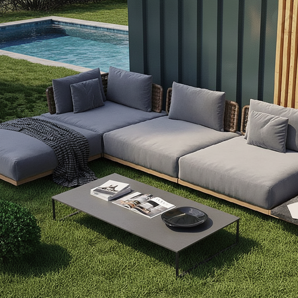 Outdoor Furniture Material - Outdoor Furniture Modern Simple Design Wood