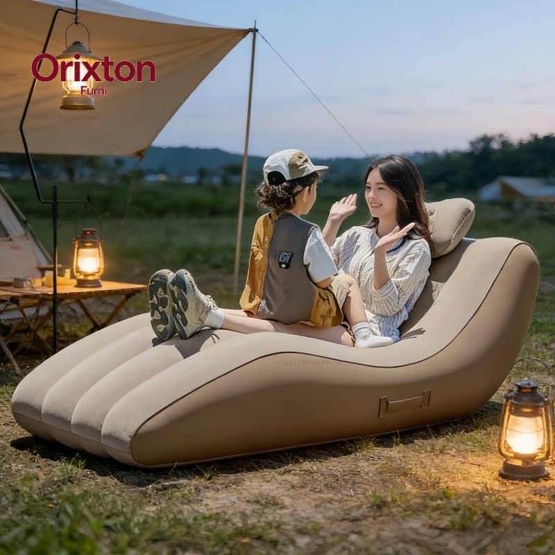 Outdoor Furniture Pillows - Outdoor Portable Self Inflating Lounge Chair