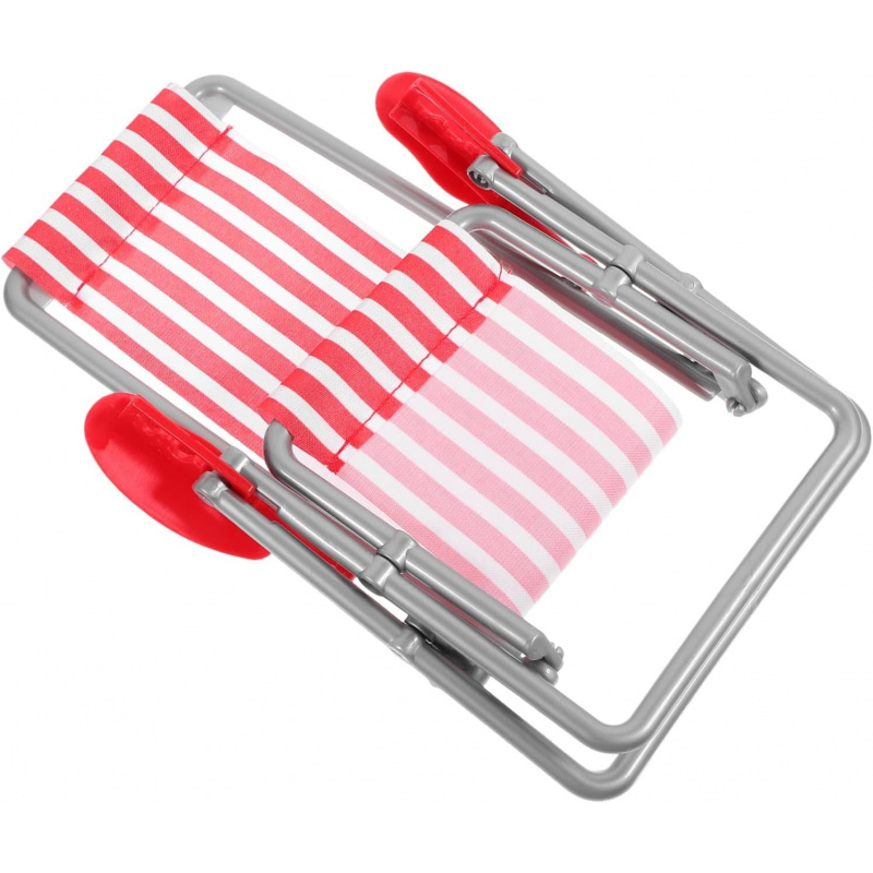 Outdoor Furniture Material - Folding Beach Chair Model Red Striped