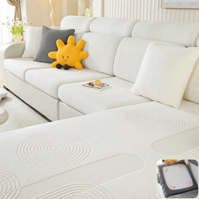 Outdoor Furniture Cover Xl - Elastic Jacquard Velvet Sofa Cushion Cover