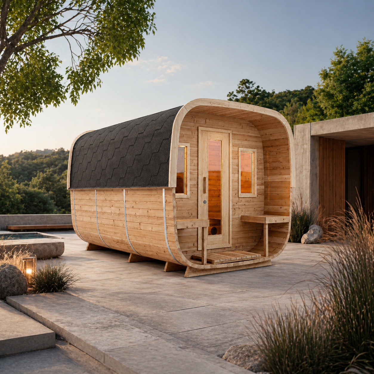 Outdoor Furniture Wooden - Outdoor SaunaODM OEM Modern Leisure Centre