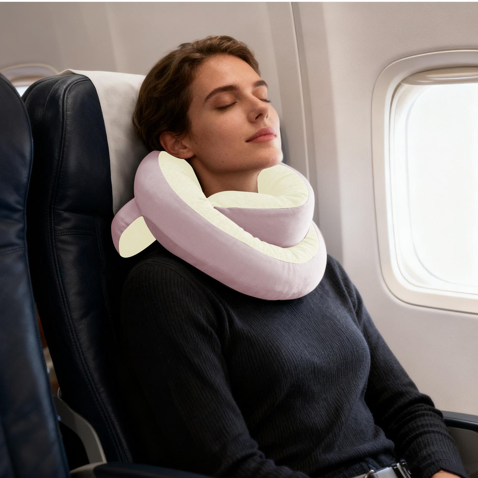 Outdoor Furniture Pillows - Travel Pillow Flexible Spiral Wrap Scarf