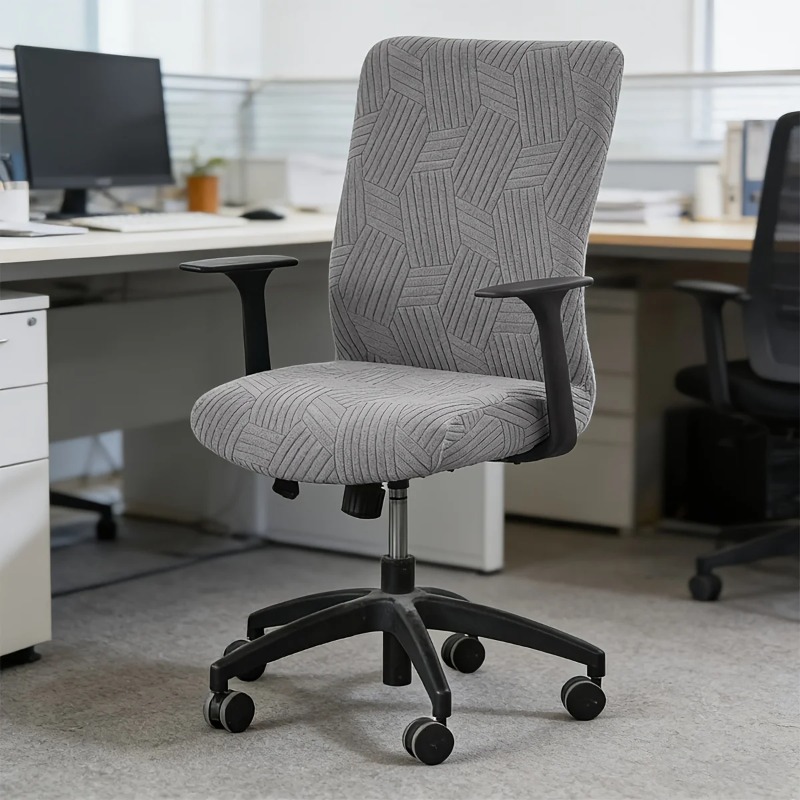 Outdoor Furniture Cover Xl - 1PC Jacquard Office Chair Cover Elastic