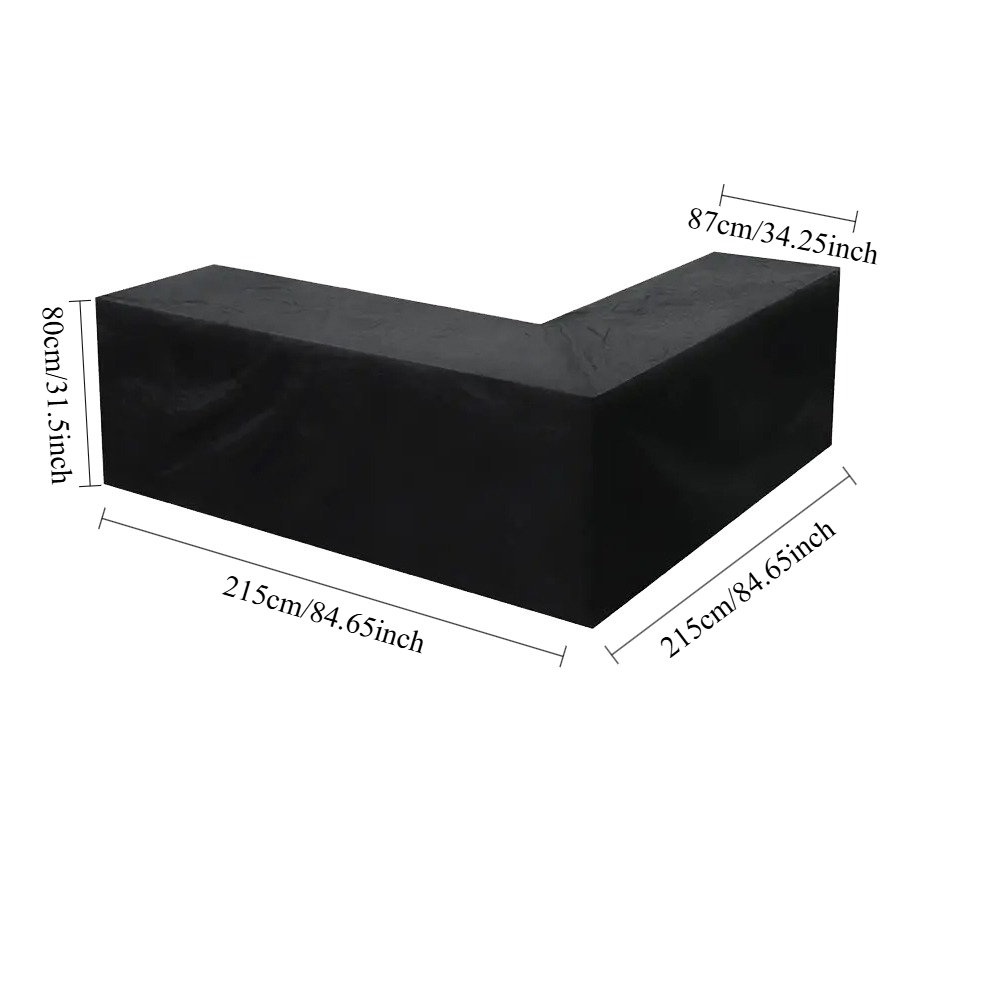 Outdoor Furniture Cover Xl - L-Shaped Multi-function Cover Outdoor Rattan Sofa
