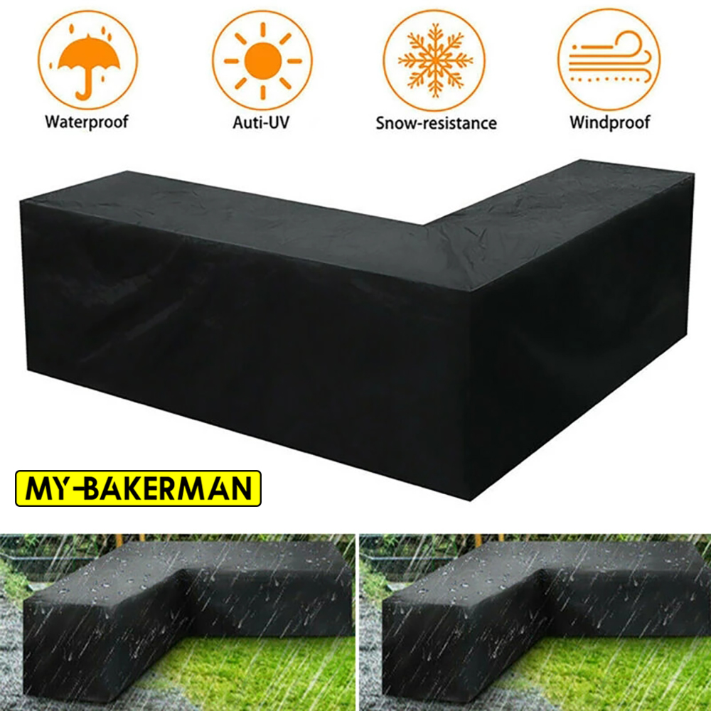 Outdoor Furniture Cover Xl - Waterproof Corner Furniture Cover, L Shape,