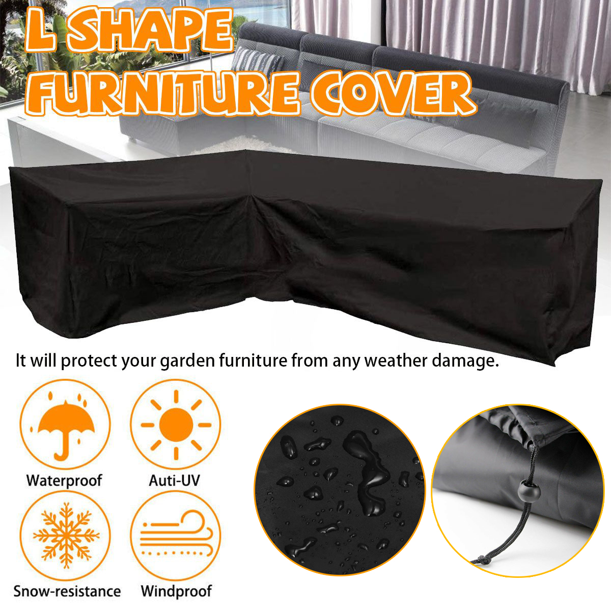 Outdoor Furniture Cover Xl - Waterproof Outdoor Patio Garden Furniture Cover