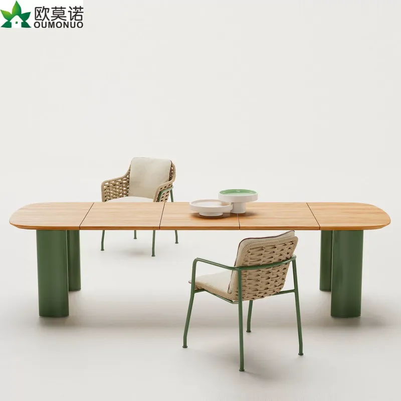 Outdoor Furniture Hotel - Nordic Rattan Outdoor Dining Table Chair