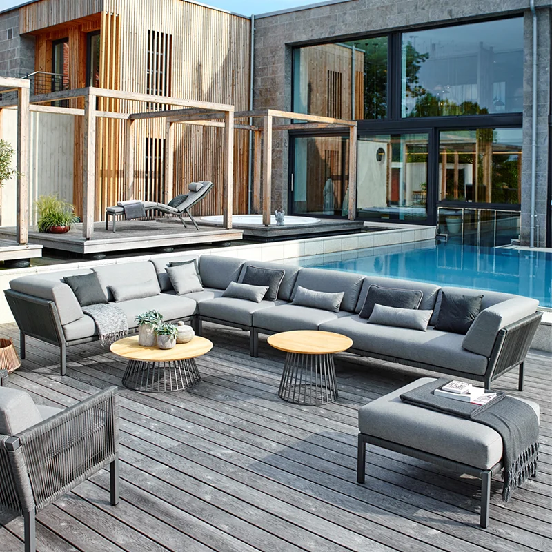 Outdoor Furniture Rope - Z New L Shape Garden Corner