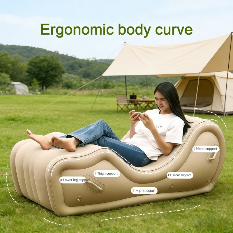 Outdoor Furniture Material - S-Shaped Inflatable Chair, Outdoor Portable Inflatable