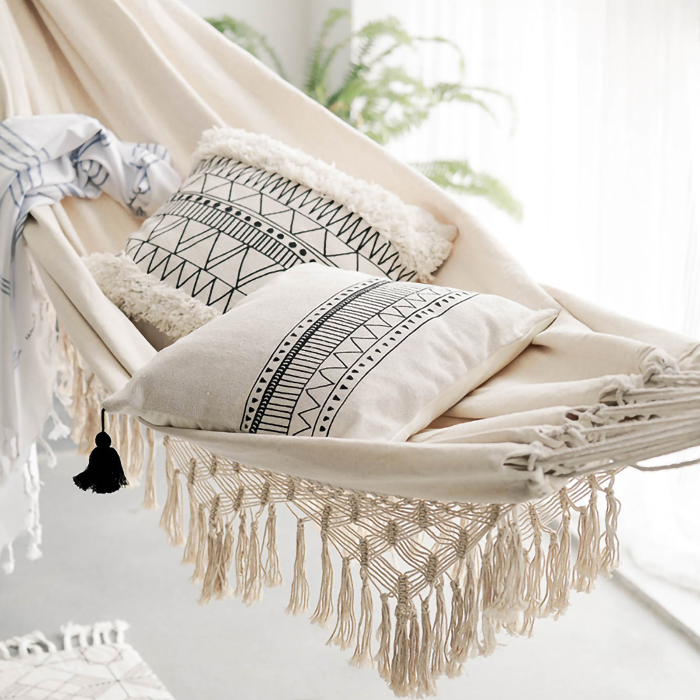 Outdoor Furniture Brands - Large 2 Person Hammock Boho Style