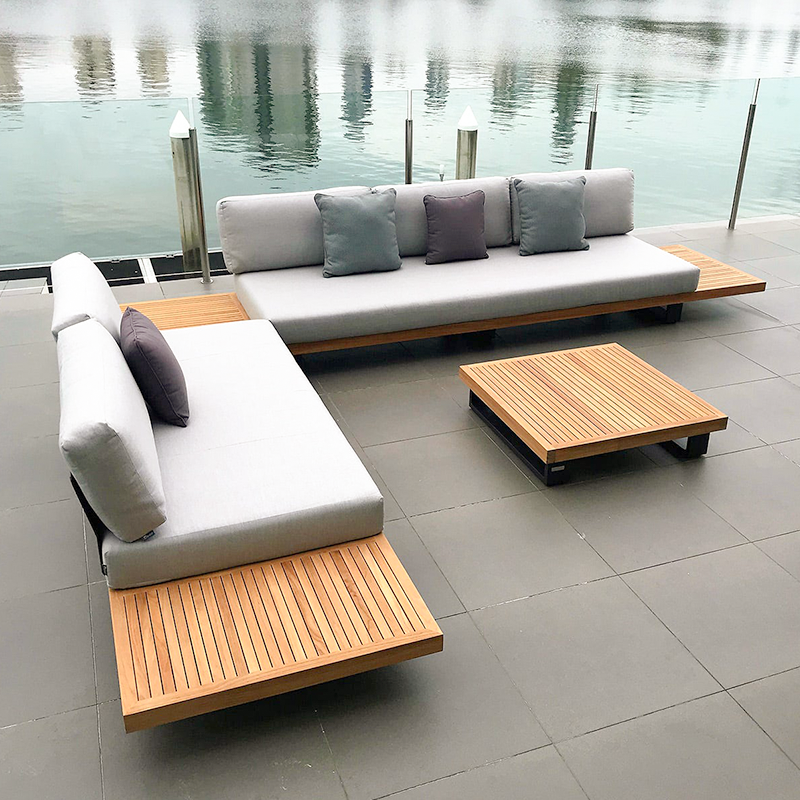 Outdoor Furniture Hotel - Garden furniture rattan sofa set plastic