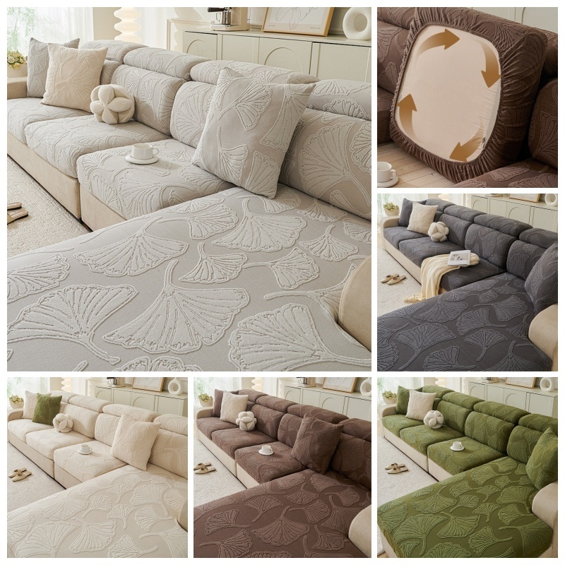 Outdoor Furniture Cover Xl - 1pc Jacquard Velvet Sofa Cushion Cover