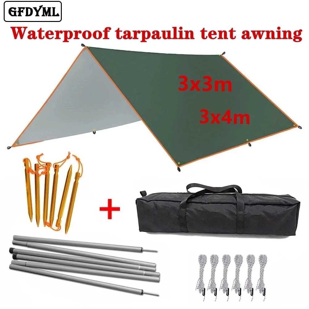 Sun Sail Shade - 4x3m 3x3m Awning Waterproof Tarp Tent