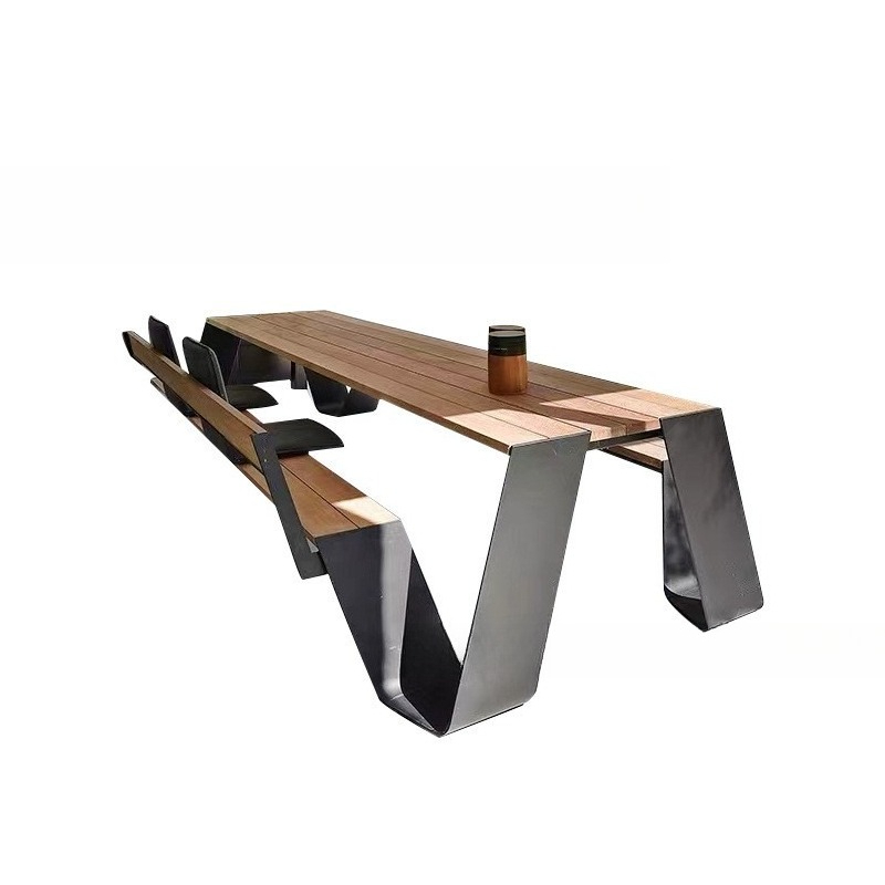 Outdoor Furniture One Piece - Long table one-piece outdoor table and