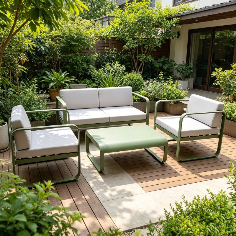 Outdoor Furniture Metal - Macaron Color Sunproof Waterproof Aluminum Alloy