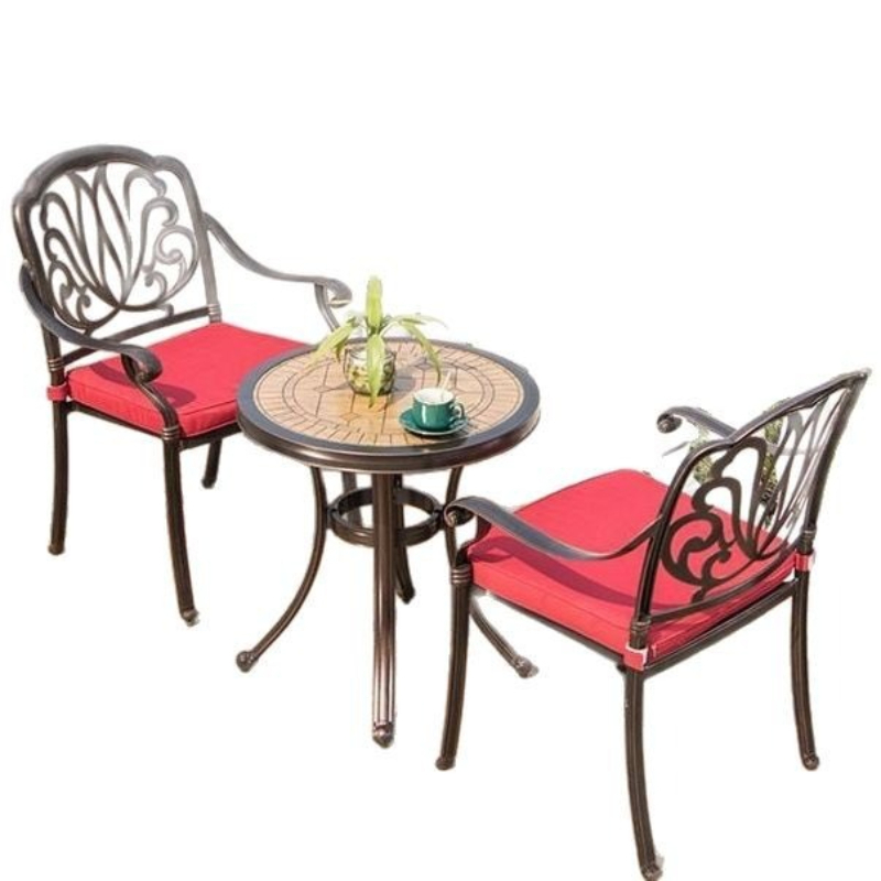 Outdoor Furniture One Piece - Cast aluminum one table courtyard table