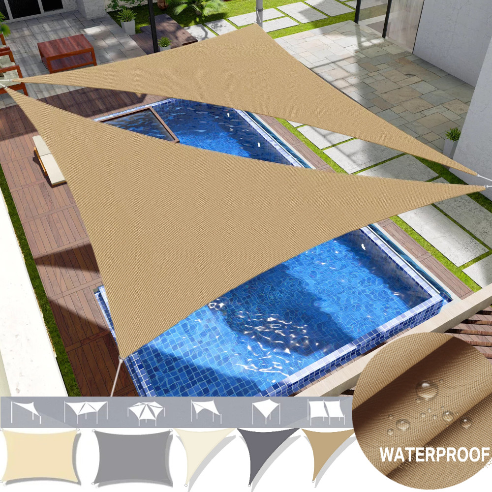 Sun Sail Shade - Sun Shade Sail 6m/5m/4M/3m/2M Triangle Rectangle