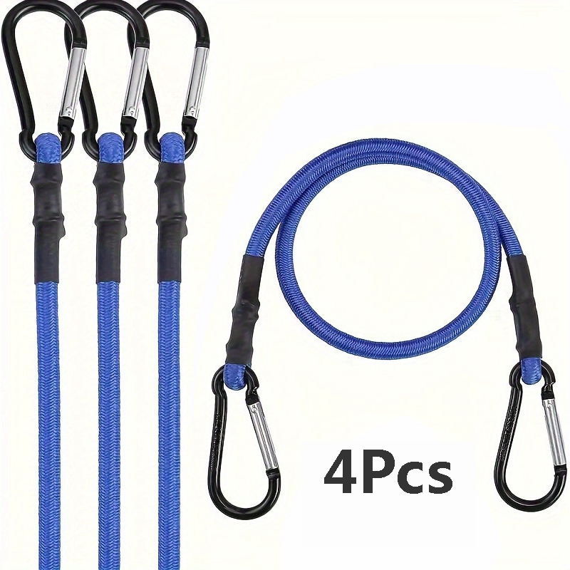 Outdoor Furniture Rope - 4pcs Aluminum Alloy Hooks with Elastic