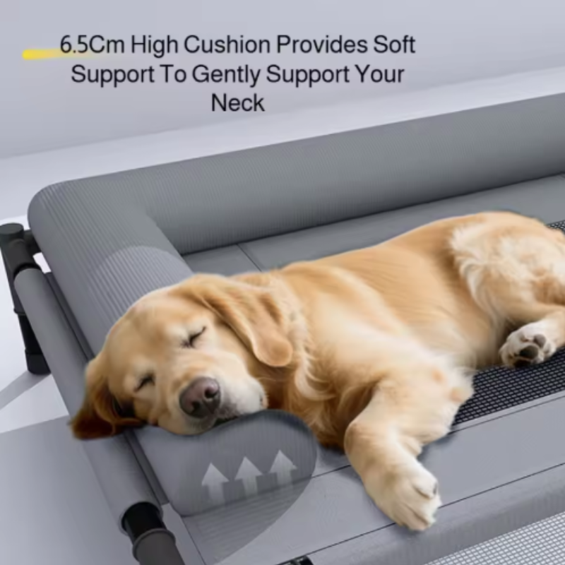 Outdoor Furniture Pillows - New Cooling Dog Cot Bed with