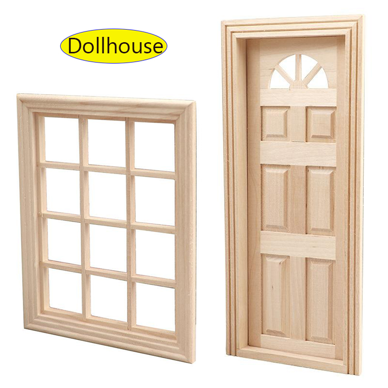 Outdoor Furniture Wooden - 1 Set Furniture Accessories 1/12 Wooden