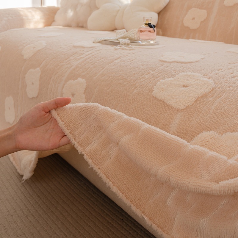 Outdoor Furniture One Piece - Microfleece Flower Sofa Throw One-Piece Full