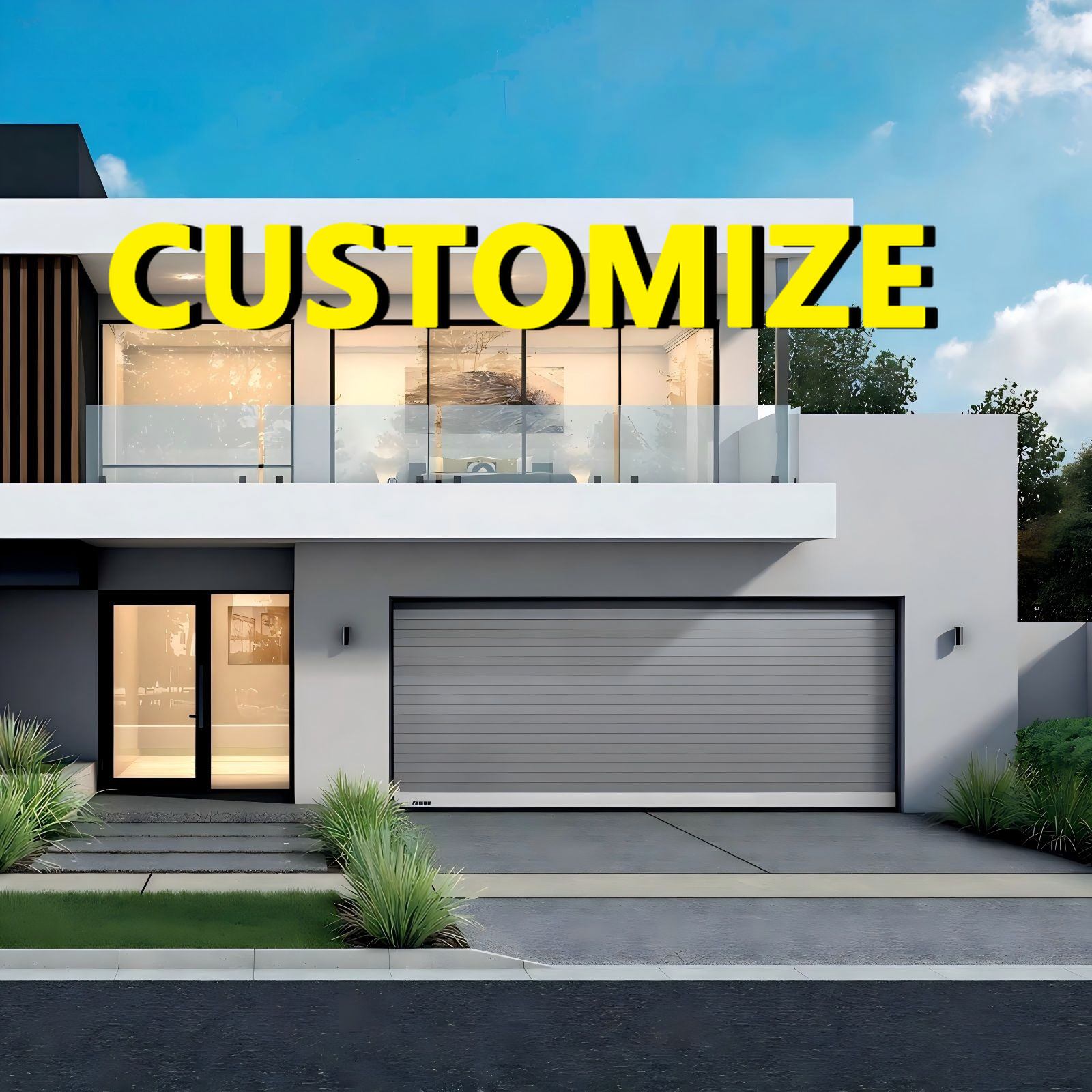 Outdoor Furniture Metal - Any Size Custom Storefront Roller Aluminum