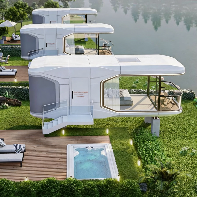 Outdoor Furniture Aluminium - Space Capsule House Aluminum Intelligent Prefab
