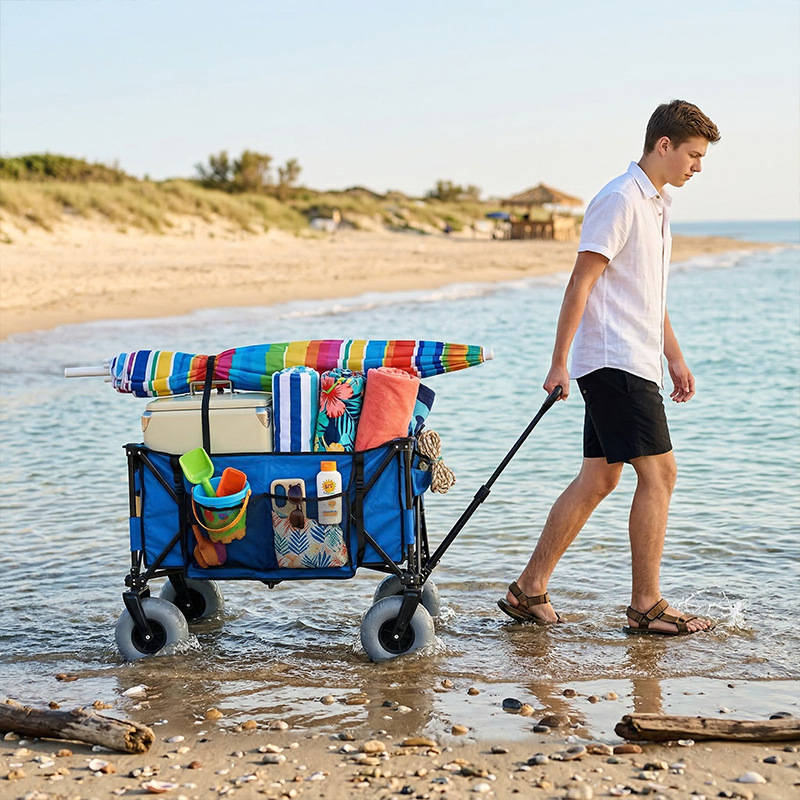 Foldable Metal Beach Wagon Qui - Outdoor Furniture Metal recension och pris
