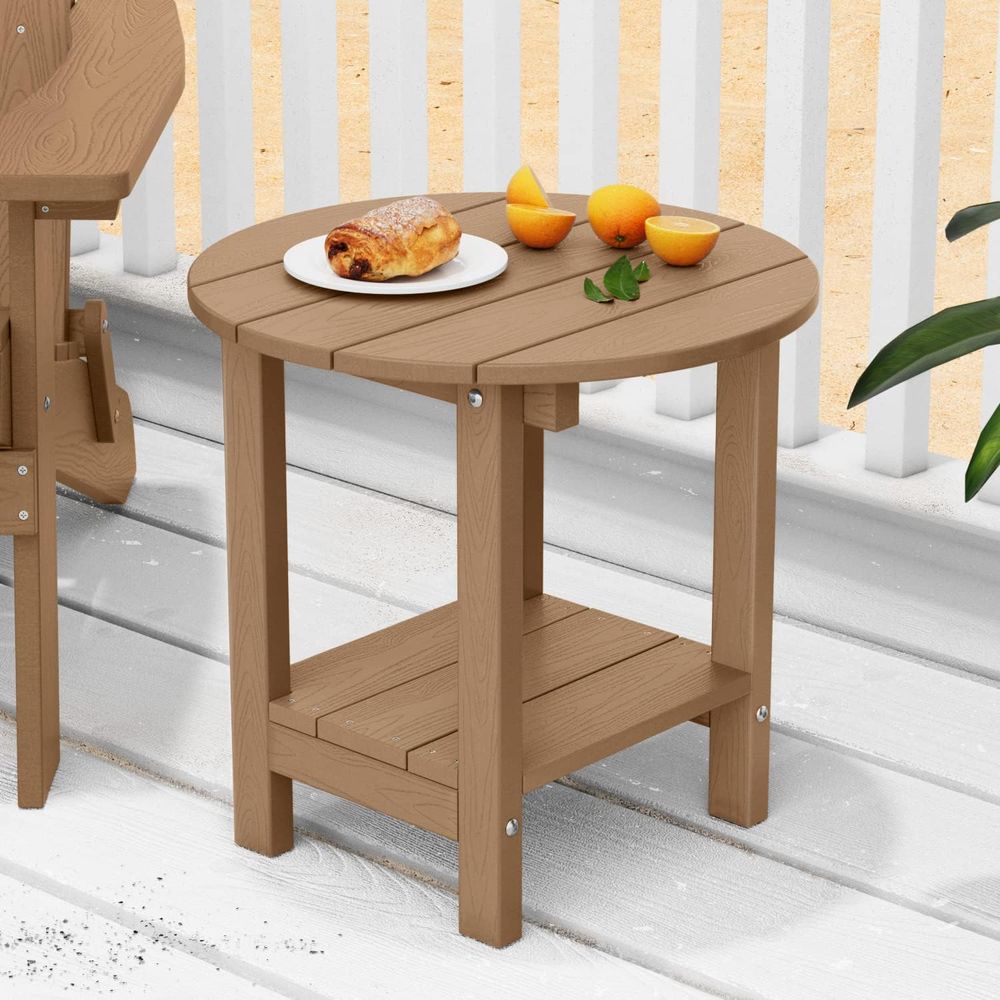 Outdoor 18 Inch Side Table wit - Outdoor Furniture Wooden recension och pris