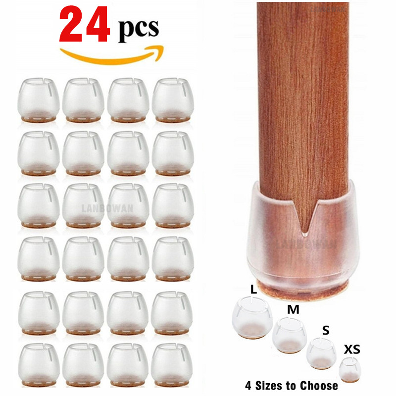 24pcs Silicone Chair Leg Prote - Outdoor Furniture Glider recension och pris