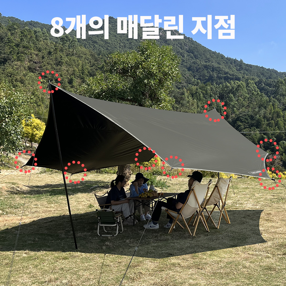 5.1x5.1m Large Black Coating T - Sun Sail Shade recension och pris