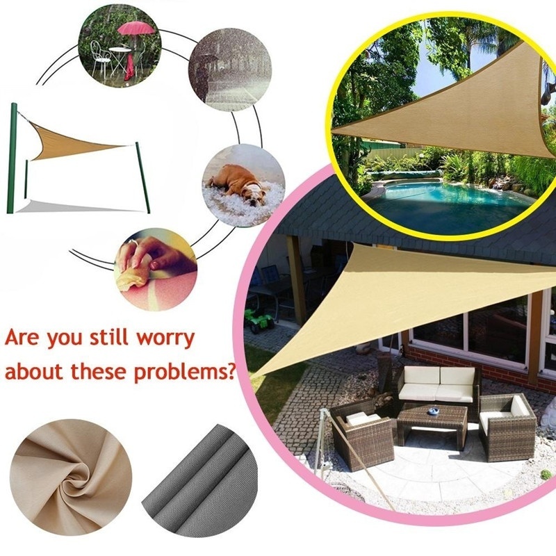 Waterproof Triangle Sun Shade  - Sun Sail Shade recension och pris