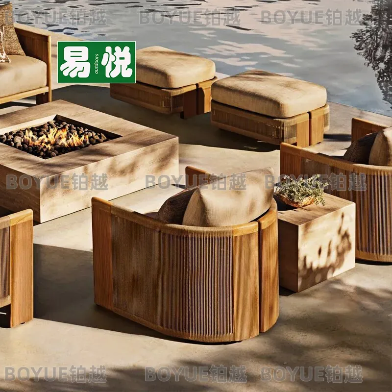 Outdoor Rattan Sofa Set Teak R - Outdoor Furniture Hotel recension och pris