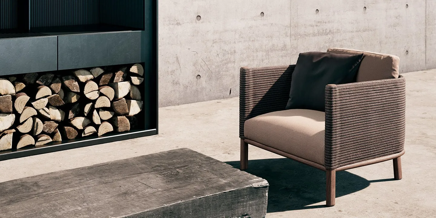 Teak Wood Frame Rope Weaving Q - Outdoor Furniture Hotel recension och pris