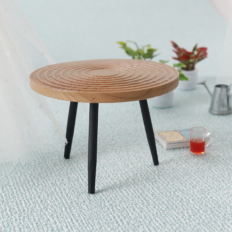 1:12 Dollhouse Miniature Round - Outdoor Furniture Wooden recension och pris