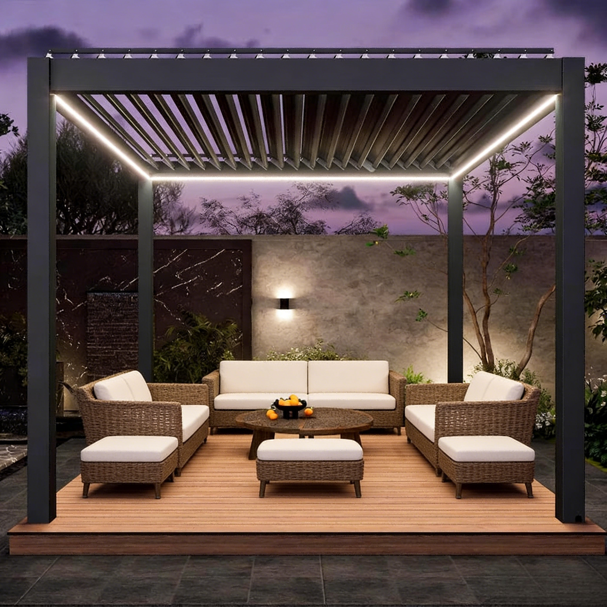 Villa Fashion Outdoor Sun Prot - Outdoor Furniture Metal recension och pris
