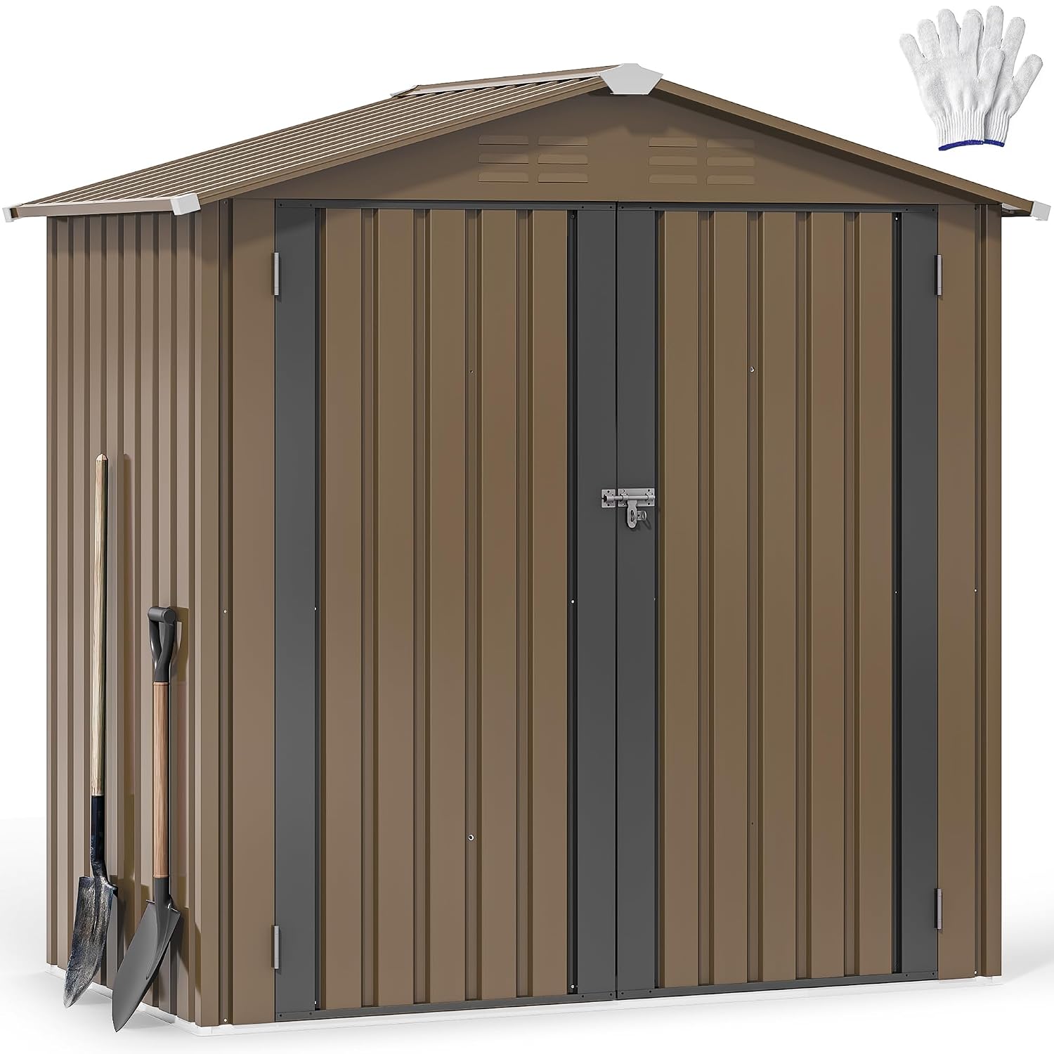 6x4ft Metal Outdoor Storage Sh - Outdoor Furniture Metal recension och pris