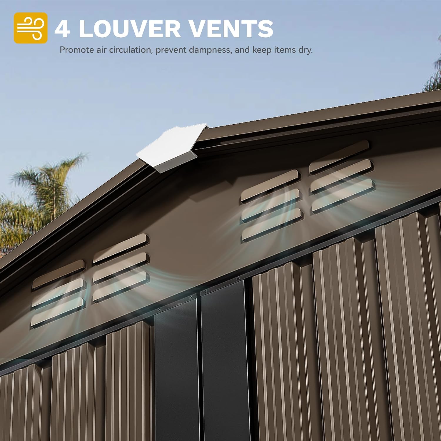 6x4ft Metal Outdoor Storage Sh - Outdoor Furniture Metal recension och pris