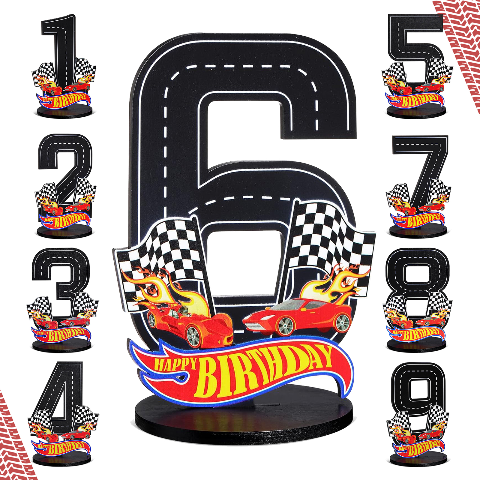 Race Car 1-9th Birthday Number - Outdoor Furniture Wooden recension och pris