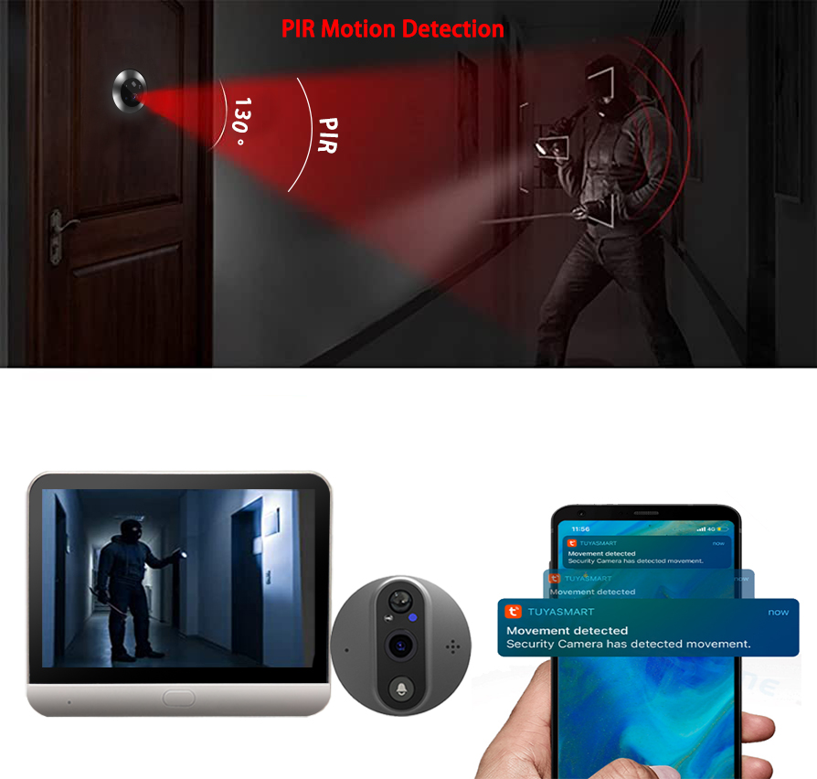 4.3 Inch IPS Screen 2MP 1080P  - Outdoor Furniture Glider recension och pris