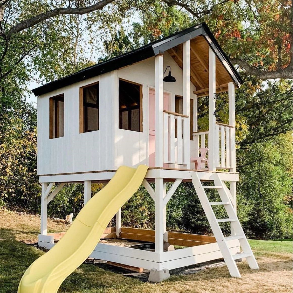 Kindergarten Playhouse Outdoor - Outdoor Furniture Wooden recension och pris