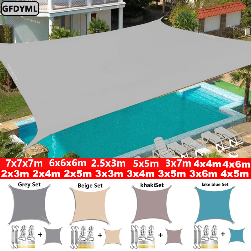 5X4m Waterproof Large Sun Shel - Sun Sail Shade recension och pris