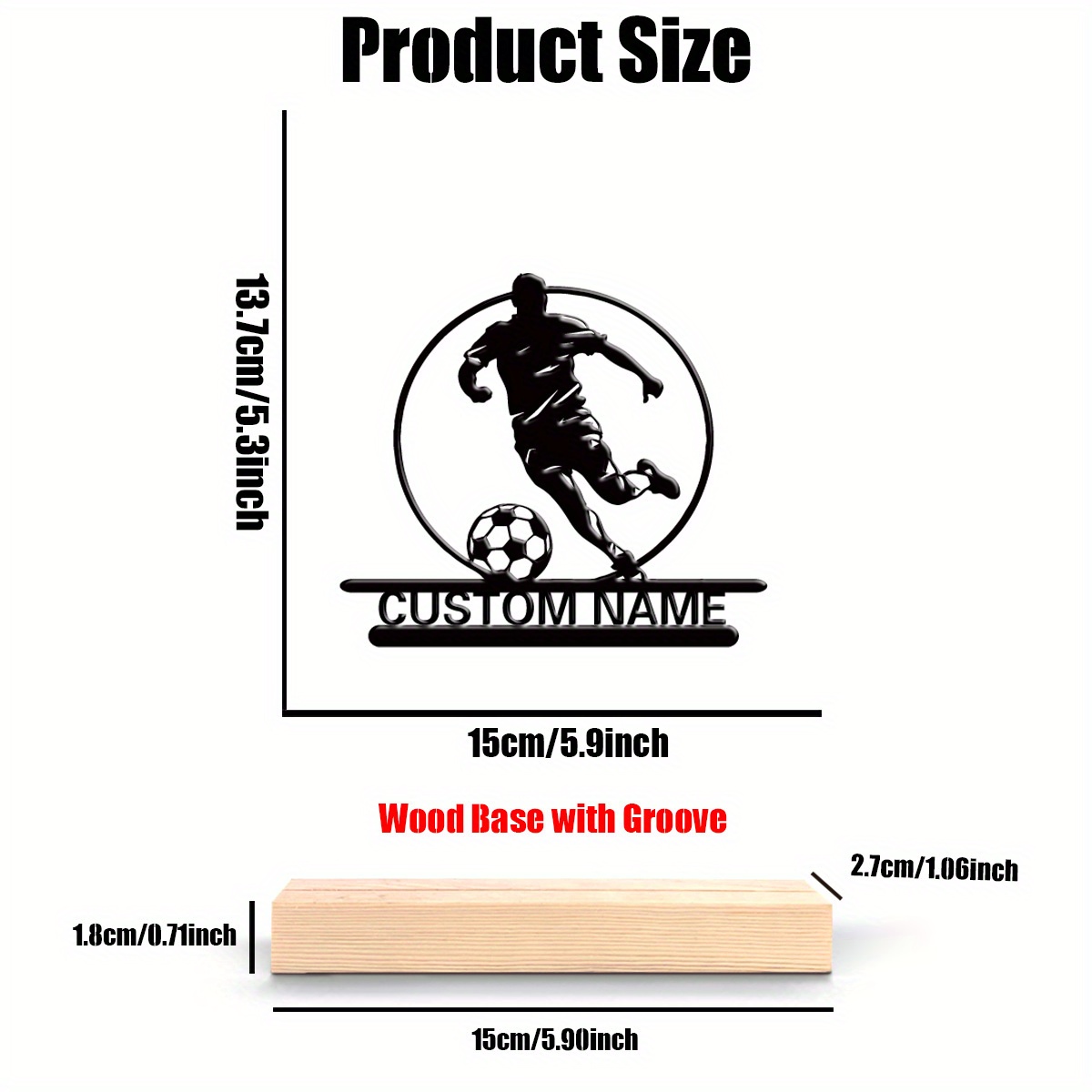 Custom Soccer Player Metal Sta - Outdoor Furniture Wooden recension och pris