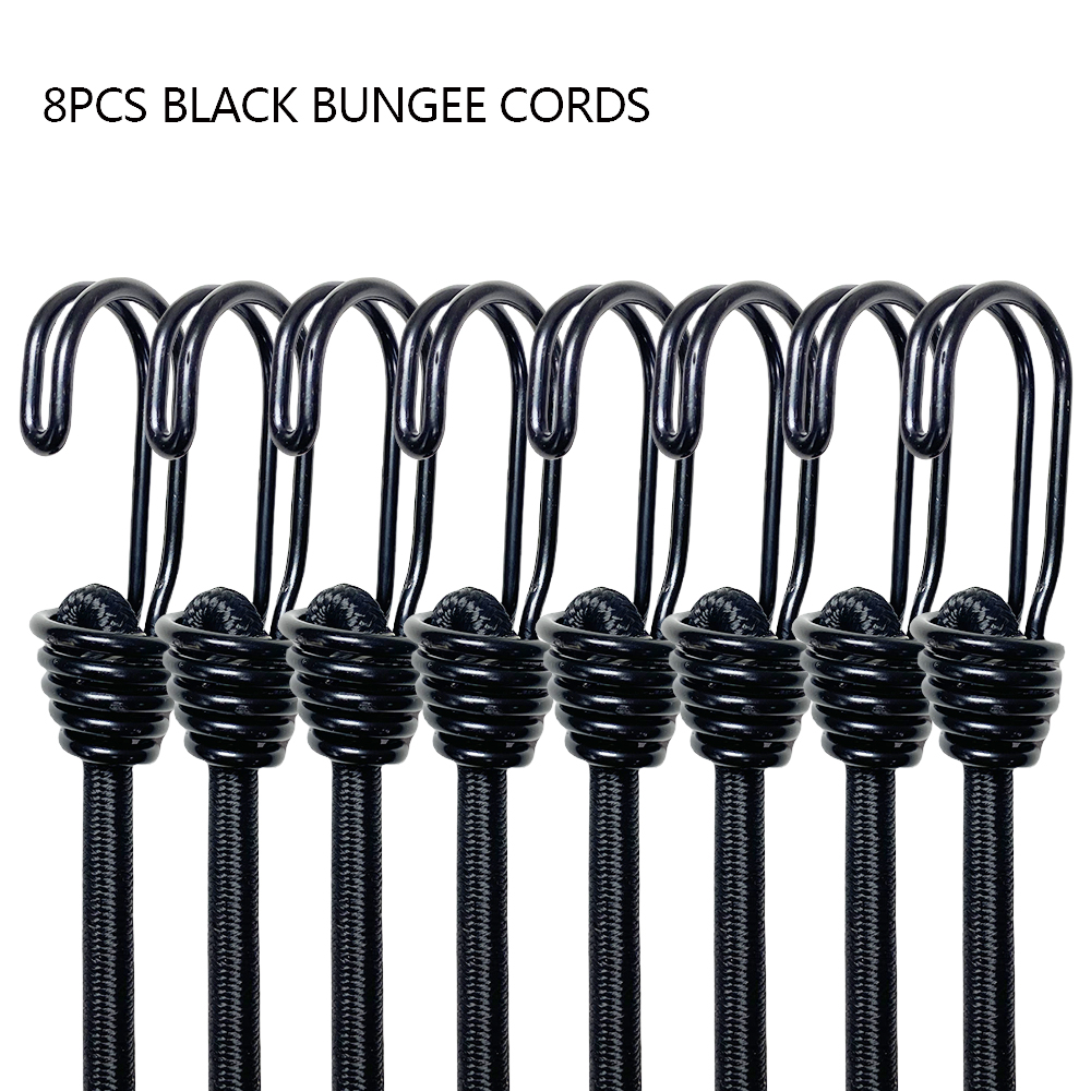 8Pcs 60cm Camping Bungee Cord  - Outdoor Furniture Rope recension och pris