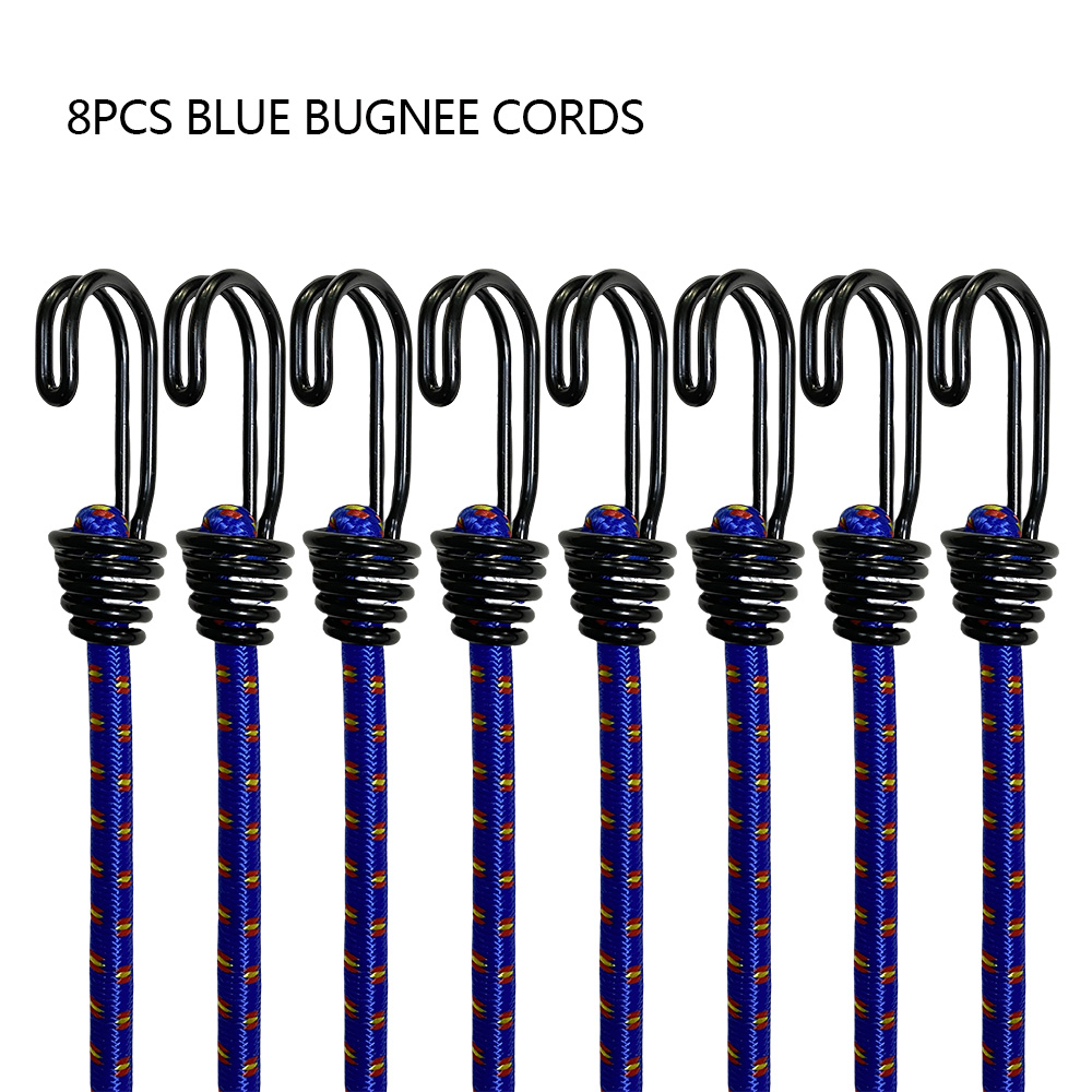 8Pcs 60cm Camping Bungee Cord  - Outdoor Furniture Rope recension och pris