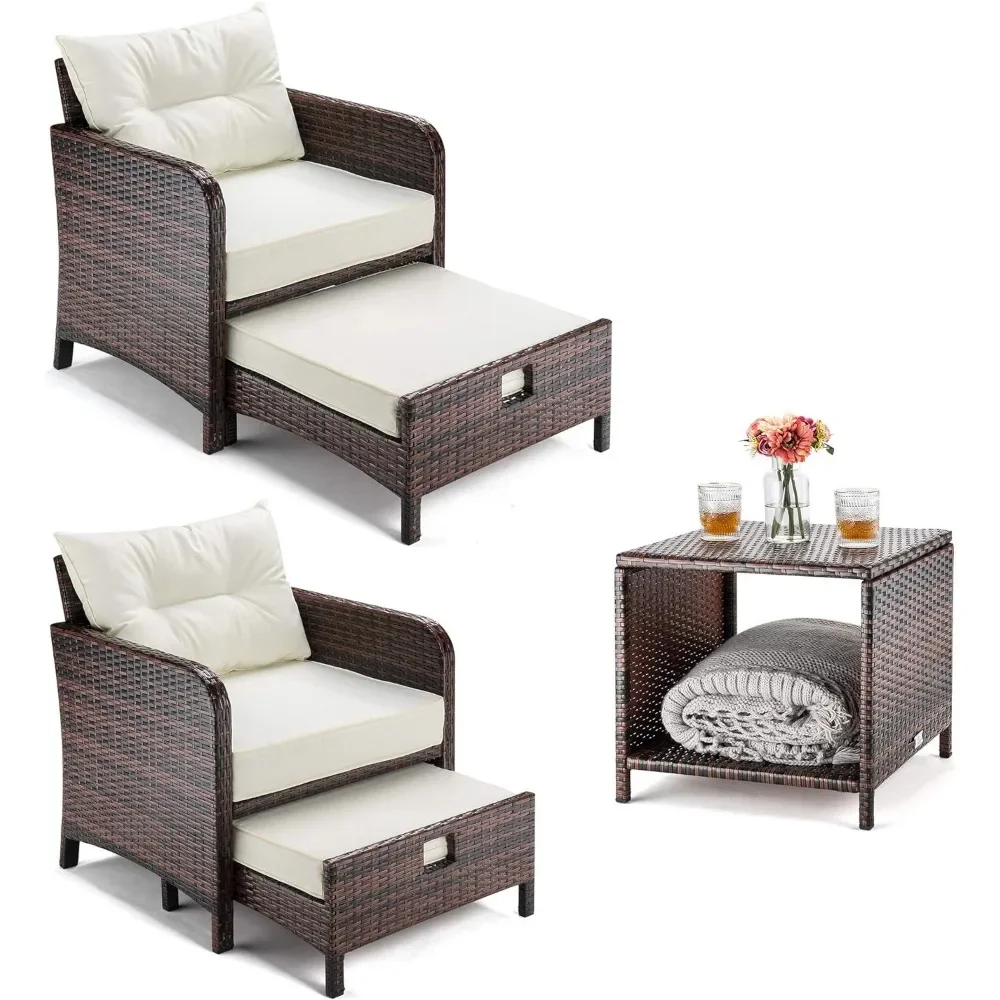 #For 5 Pieces Wicker Patio Fur - Outdoor Furniture Material recension och pris