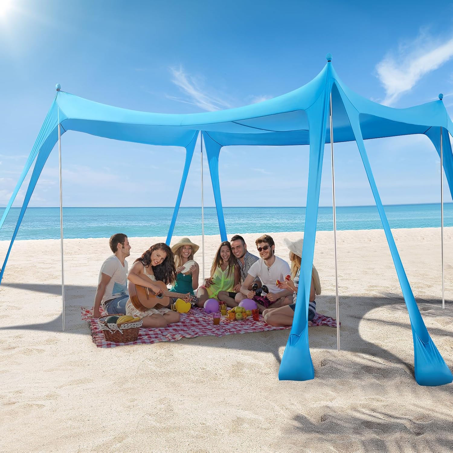 Beach Tent Camping Sun Shelter - Sun Sail Shade recension och pris
