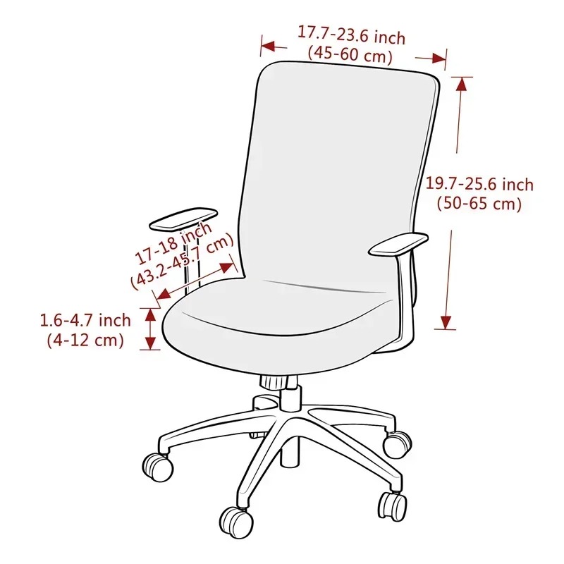 1PC Jacquard Office Chair Cove - Outdoor Furniture Cover Xl recension och pris
